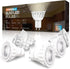 GU10 LED Light Bulbs, 3000K Warm White MR16 Dimmable GU10 Bulb Replacement for Recessed Track Lighting, 5W 500LM LED Bulbs 40° Spotlight for Kitch...