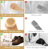 Stain Brush Laundry, Natural Boar Bristle Cleaning Brush, Dense Household Clothes Shoes Stain Remover Tool Ultra Soft Brush for Body Face Knits Co...
