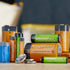 Amazon Basics 12-Pack Rechargeable AA NiMH High-Capacity Batteries, 2400 mAh, Recharge up to 400x Times, Pre-Charged...