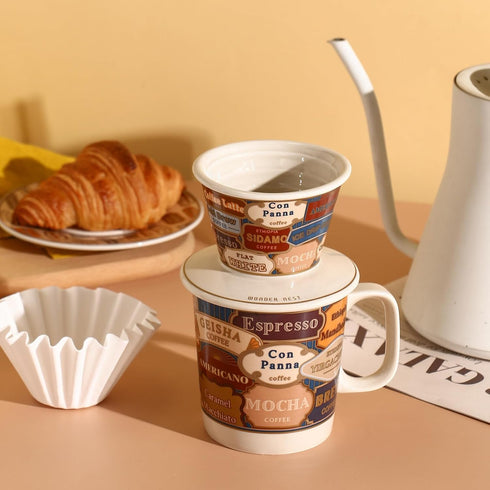 Ceramic Wave Coffee Dripper...