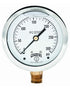 Winters 2-1/2" Dial Size, Liquid Filled Industrial Pressure Gauge, Brass Internals, 304 Stainless Steel Case, Single Scale 0-300 psi, 1.5% Acc, 1/...