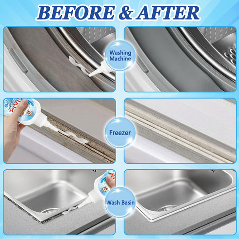 Home Remover Gel, 8 Fl Oz Household Washing Machine Cleaner, Best For Refrigerator Tiles Grout Sealant Bathroom, Grout Cleaner Helps Clean Home Ki...