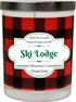 Ski Lodge, Buffalo Plaid 100% Soy Mahogany Candle Scented with Lavender, Mahogany, Cedar Wood Hand Poured in The USA...