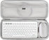 Aproca Grey Hard Travel Storage Case, for Logitech K380 Multi-Device Bluetooth Keyboard and Logitech Pebble M350 / i345 Mouse...