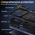 for Samsung Galaxy A15-5G Phone Case with Tempered Glass Screen Protector+Slide Camera Cover, with Magnetic Kickstand Galaxy A15 5G Case, Samsung ...