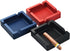 Cigar Ashtray Big Ashtrays for Cigarettes Outdoors Patio Large Black 4 Dual-use Rest Unbreakable Silicone Cigar Cigarette Ashtray for Outside/Indo...