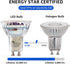 MASTERY MART LED GU10 LED Light Bulbs, 50 Watt Halogen Equivalent, 4.5W Dimmable, MR16 Spot G10 LED Flood Light Bulbs Replacement for Recessed Tra...