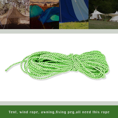 Tent Rope, Outdoor Camping High Strength Polyester Reflective Tent Guyline Rope Guy Line Cord Camping Tents and Accessories...