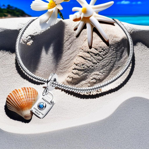 Openable Passport Charms Compatible for Pandora Bracelets 2023 and Necklaces for Women 925 Sterling Silver Jewelry Women's Bead Charms,Birthday Gi...