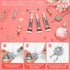 Anezus 900Pcs Jewels for Bedazzling with 3 Pack B7000 Jewelry Glue, Flat Back Craft Gems Rhinestones for Clothing, Sequins Rhinestones Gemstones f...