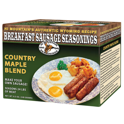 Hi Mountain Seasonings Breakfast Sausage Seasoning Mix | COUNTRY MAPLE | Seasons 24 lbs of Meat | Great for Pork, Venison, Deer & Wild Game...