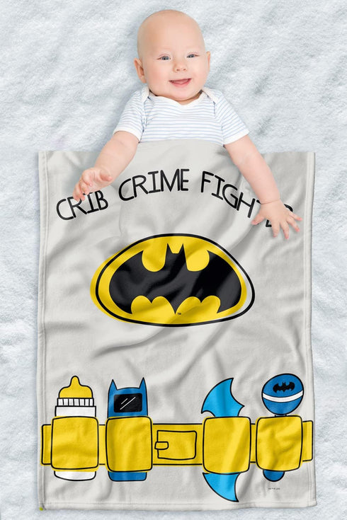 LOGOVISION Batman Lightweight Baby Blanket, 30"X40", Crib Crime Fighter Unisex for Infants Girls & Boys...