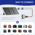 Solar Panel Connector 6 in 1, Solar Extension Cable Connector Kit XT60 Extension Cable, Anderson and 4 DC Ports(DC7909,DC6530,DC5521,DC35135) Sola...