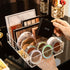 JessLab Eyeshadow Palette Makeup Organizer, Acrylic 7-Section Divided Make up Organizers and storage for Bathroom Vanity Countertop, Transparent, ...