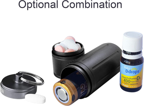 Two-layer Pill Organizer, Waterproof Pill Container, Pill Holder can store pills anything sizes, Vitamins, Cod Liver Oil, Supplements and Medicati...