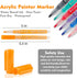 Acrylic Paint Pens Paint Markers - 24 Pack acrylic paint markers For Rock Painting Wood Canvas Glass Ceramic Plastic Metal and Stone,acrylic marke...