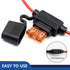 10 AWG Inline Fuse Holder - 12 Volts Fuse Holder for 40A Blade Fuse (6 Pack)...