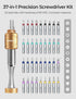 37 in 1 Precision Screwdriver Set - XIAONIAN Mini Screwdriver Set, Small Screwdriver Set, Compact Micro Repair Tool Kit, small Screwdriver, 360°Sp...