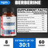 Berberine Supplement with Ceylon, Milk Thistle, Turmeric, Elderberry & More - Support Immune, Cardiovascular & Gastrointestinal - 60 Counts for 2 ...