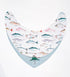 Baby Bib for Drooling and Teething - Highly Absorbent, Machine Washable, Durable, Soft Snap Closure, Pacifier Clip - Let's Go Fishing...