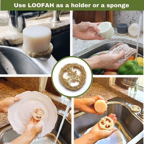 rE: Eco-Friendly Dish Washing Soap Bar with Loofah Holder - Palm Oil Free, Zero Waste, Plastic Free, Free of Artificial Dyes and Fragrance, and Ci...