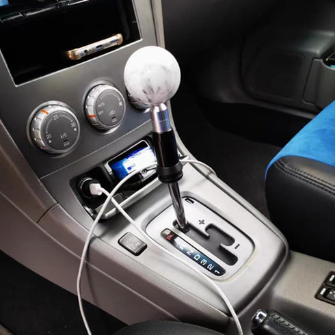 1 PC Shifter Gear Shift Knob Adapter, Aluminum Alloy Converter, Shift Knob Adapter Kit, Suitable for Non-Thread Transmissions (Black)...