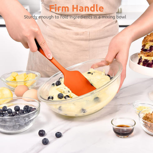 Heat Resistant Silicone Large Spatula: U-Taste 600ºF High Heat Flexible 11.38in Silicon Mixing Stirring Cooking Scraping Baking Bowl Scraper Seaml...