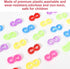 500 Pcs S Clips, Small Rubber Band Clips, Plastic Loom Bands Connectors, Connectors Refills Bracelet Loom Clips for Loom Bands Bracelets Necklace ...
