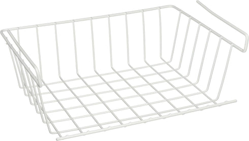 YBM HOME Under Shelf Storage Basket, 12-inch, White #1184...