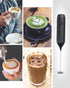 Milk Frother Handheld, ESCLAP Rechargeable Frother for Coffee, Electric Whisk Drink Mixer Handheld for Cappuccino, Frappe, Matcha, Hot Chocolate...