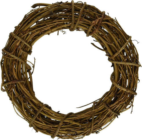 Natural Grapevine Wreath Ring - DIY Craft Vines Base Roll for Rustic Summer Fall Christmas Wreath Door Garland Home Wedding Party Decor Gift Hangi...