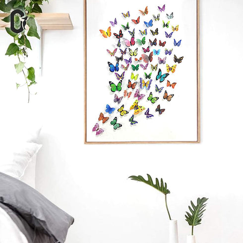 PARLAIM 104PCS Butterfly Wall Decals for Wall-3D Butterflies Wall Stickers Butterfly Decoration Butterflies Decoration Removable Mural Decals Home...
