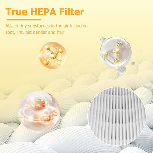 AP-T10FL Pet Care Replacement Filter Compatible with Home-Dics AP-T10 AP-T10-WT AP-T10-BK Air Purifier, Part# AP-T10FL, 1 Pack, Yellow...