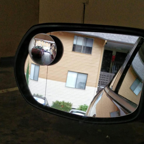 2pc Car Side View Mirror Blind Spot Blind Spot Mirror Set of 2-Inch Circular Frameless Convex Lens Car Accessories 360 Degree Adjustment Angle...
