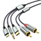 Lightning to RCA Cable Audio Aux Adapter?10.3M?,RCA to 3.5mm Cable?USB C to 2 RCA Audio Cable? (3 in 1 Audio Cable) for Power Amplifier, Car, Home...