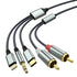Lightning to RCA Cable Audio Aux Adapter?10.3M?,RCA to 3.5mm Cable?USB C to 2 RCA Audio Cable? (3 in 1 Audio Cable) for Power Amplifier, Car, Home...