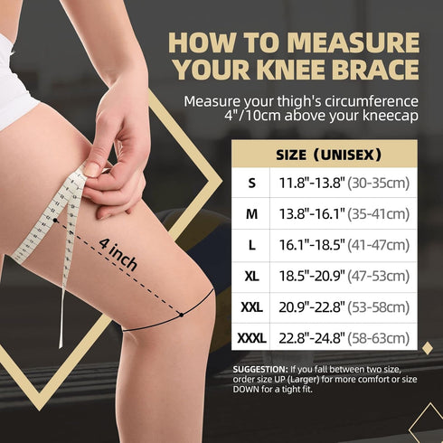 Copper Knee Braces for Knee Pain Women & Men - 2 Pack Knee Brace Compression Sleeve, Best knee Support for Arthritis Pain,Meniscus Tear, Running,W...