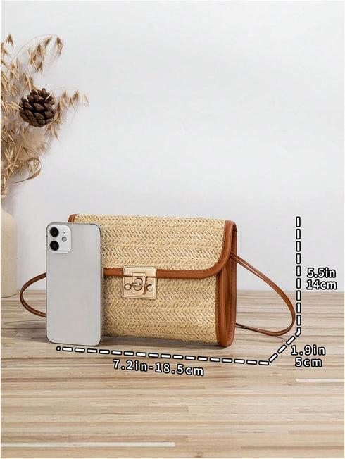 Verdusa Women's Straw Crossbody Purse Summer Woven Shoulder Bags...