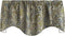 Window Treatments Valance Curtains Kitchen, Living Room Brown, Blue Paisley Swag Short Curtain Rod Pocket Lined 53 Inches x 18 Inches, Made in USA...