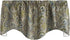 Window Treatments Valance Curtains Kitchen, Living Room Brown, Blue Paisley Swag Short Curtain Rod Pocket Lined 53 Inches x 18 Inches, Made in USA...