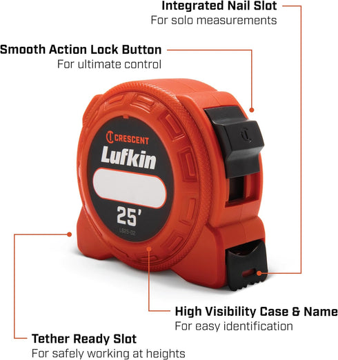 Lufkin 25' Power Tape - L625-02...