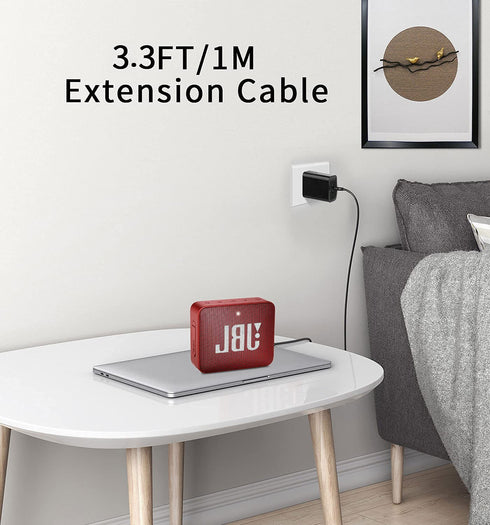 USB Power Charger Charging Cable Cord Compatible with for JBL Charge 4, Charge 5, JBL Flip 5, JBL Pulse 4 Clip4, JRPOP, Endurance Peak II, JBLCHAR...