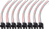 Compatible with LS Truck Fuel Injector Wire Connector Pigtail Plug Mini Delphi Multec 2 (8 pack) OEM Tooling, Connector, Lock, Seals, Terminals WP...