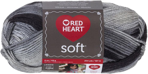 Red Heart Soft Yarn, Greyscale (E728.9931)...