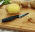 Cestari Charcuterie Board Accessories : Ceramic Paring Knife Blade Never Needs Sharpening; 3 Inch Paring Knife with Sheath - Black Mirror Finish R...