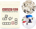 120pcs Empty Half Pans Plastic Paint Kits with Magnetic Square for Watercolor Oils Or Acrylics Paint Travel Tin Case DIY Watercolor Palette Art Dr...