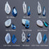 Silicone Resin Kits Assorted Style, 12 PCS Jewelry Casting Molud, 15 PCS Making Tools, Stud Earring and Eye Screw Pins for Jewelry Craft Making...