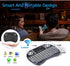 2.4GHz Backlit Mini Keyboard Touchpad Mouse, Mini Wireless Keyboard with Touchpad and Multimedia Keys for Android TV Box Smart TV HTPC PS3 Smart P...