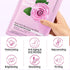 Jakuva 12PCS Deeply Moisturizing Facial Masks,Collagen Face Mask Facial Patches for Anti-Aging,Anti Wrinkle & Face Skincare,Firm Skin Softening Fa...