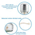 Alcohol Burner Lamp?Glass Bunsen Burners Lab Equipment Heating Come with Metal Cap for Jewelry Soldering Making Wax Working...